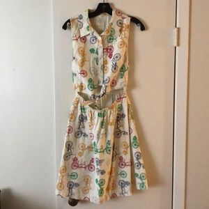 Bicycle Pattern Dress